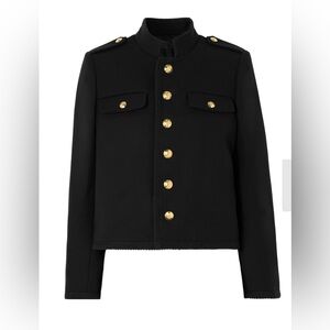 Nili Lotan Black Blazer with Gold Accents